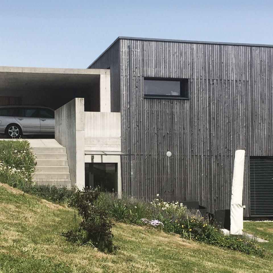 Villa béton apparent-bois (Siviriez)